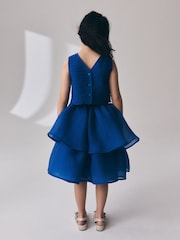 Cobalt Blue Blouse and Rara Skirt Set (3-16yrs) - Image 2 of 10