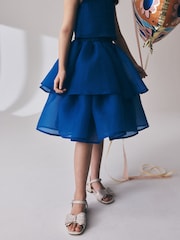 Cobalt Blue Blouse and Rara Skirt Set (3-16yrs) - Image 3 of 10