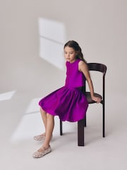 Rosa magenta - Conjunto de top y falda (3-16 años) - Imagen 2 de 9