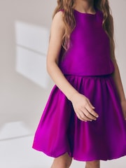 Rosa magenta - Conjunto de top y falda (3-16 años) - Imagen 5 de 9