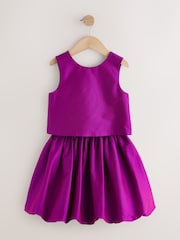 Rosa magenta - Conjunto de top y falda (3-16 años) - Imagen 6 de 9
