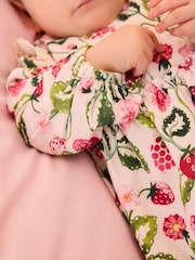 Pink / White Cath Kidston Baby Woven Romper - Image 4 of 6