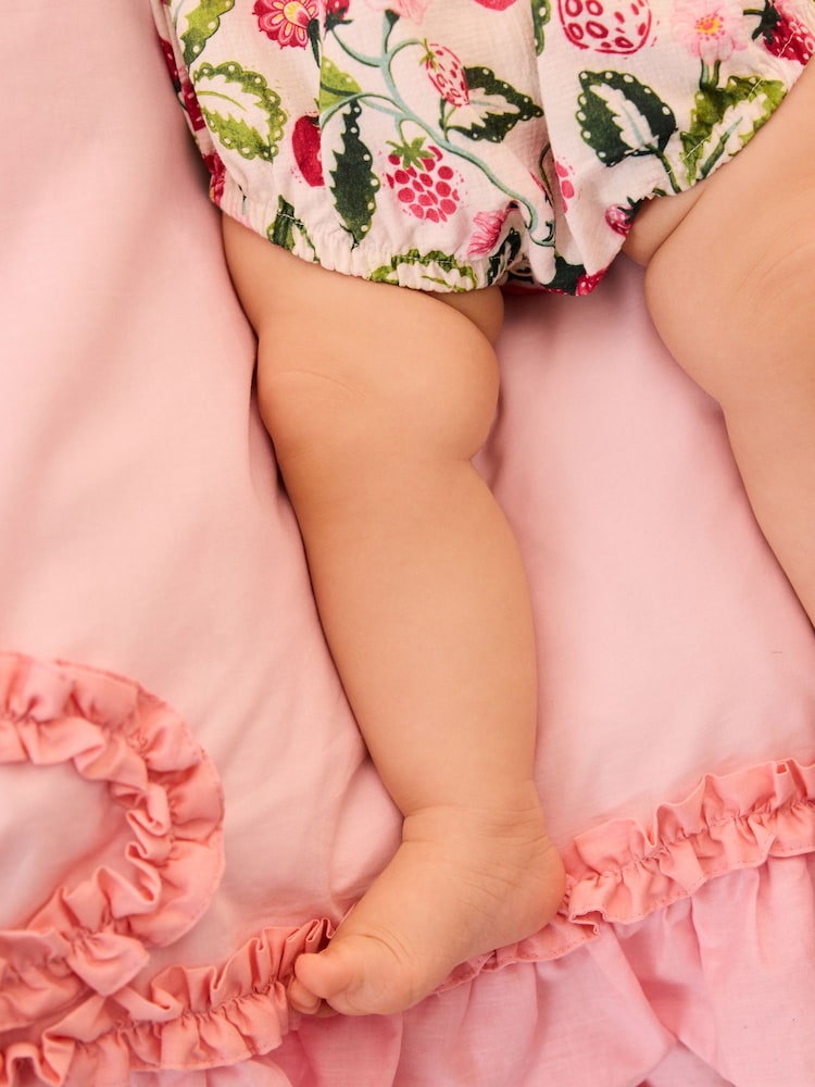 Pink / White Cath Kidston Baby Woven Romper - Image 6 of 6 Pink / White Cath Kidston Baby Woven Romper - Image 6 of 6