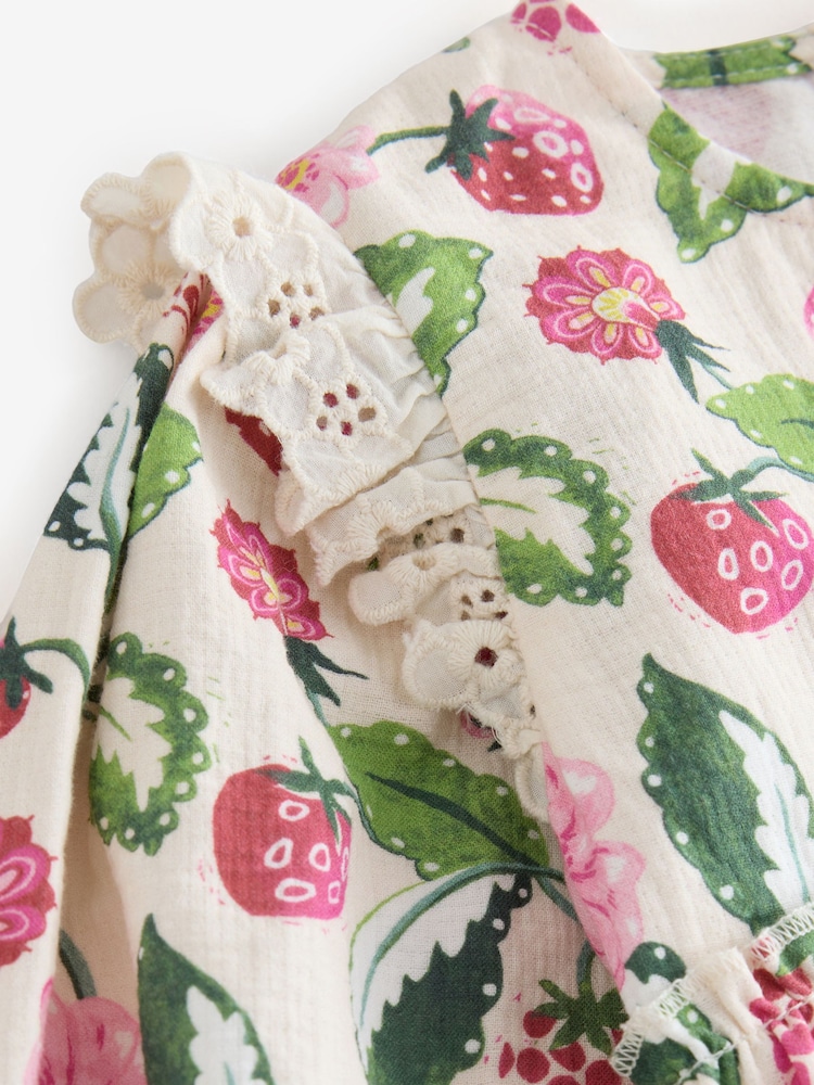 Pink / White Cath Kidston Baby Woven Romper - Image 9 of 9