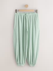 Sage Green Jersey Balloon Trousers - Image 1 of 3