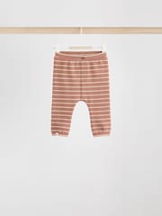 Green/Blue/Brown Stripe Baby Top & Leggings 6 Piece Set (0mths-3yrs) - Image 10 of 14