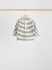 Green/Blue/Brown Stripe Baby Top & Leggings 6 Piece Set (0mths-3yrs) - Image 3 of 14