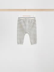 Green/Blue/Brown Stripe Baby Top & Leggings 6 Piece Set (0mths-3yrs) - Image 6 of 14