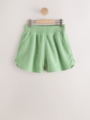 Green Towelling Shorts - Image 5 of 7