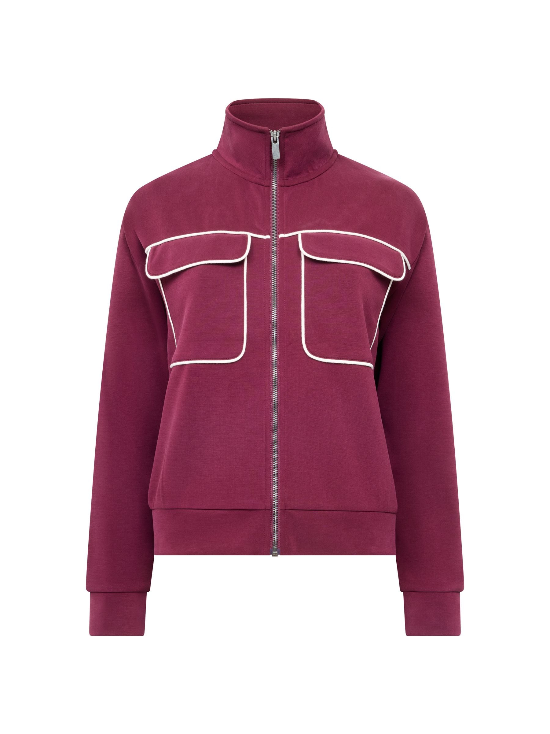 Buy French Connection Red Wren Jersey Zip Up Top from the Next UK