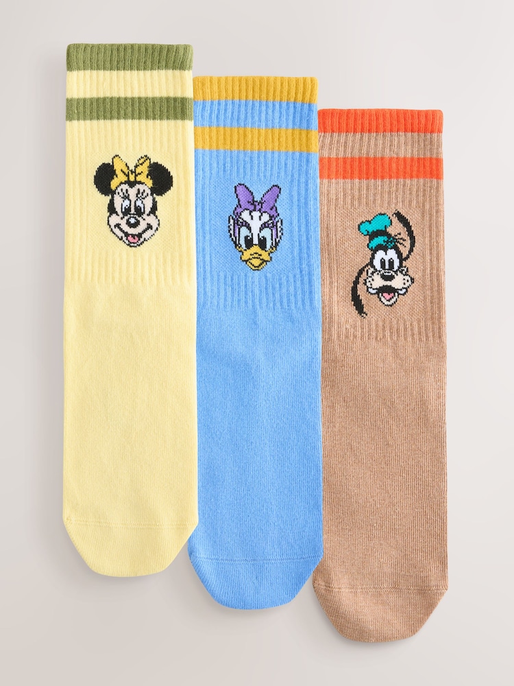 Disney Characters Ankle Socks 3 Pack - Image 1 of 6