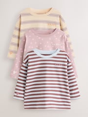 Pink Stripe T-Shirts 3PK (3mths-7yrs) - Image 1 of 7