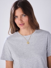 Grey Marl Slim Fit Crew Neck T-Shirt - Image 3 of 4