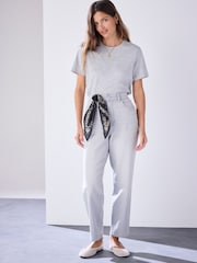 Grey Marl Slim Fit Crew Neck T-Shirt - Image 4 of 4