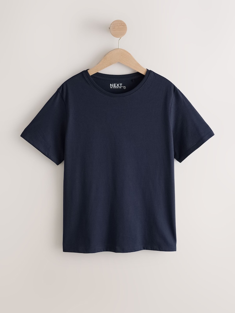 Navy Slim Fit Crew Neck T-Shirt - Image 1 of 3
