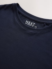 Navy Slim Fit Crew Neck T-Shirt - Image 3 of 3