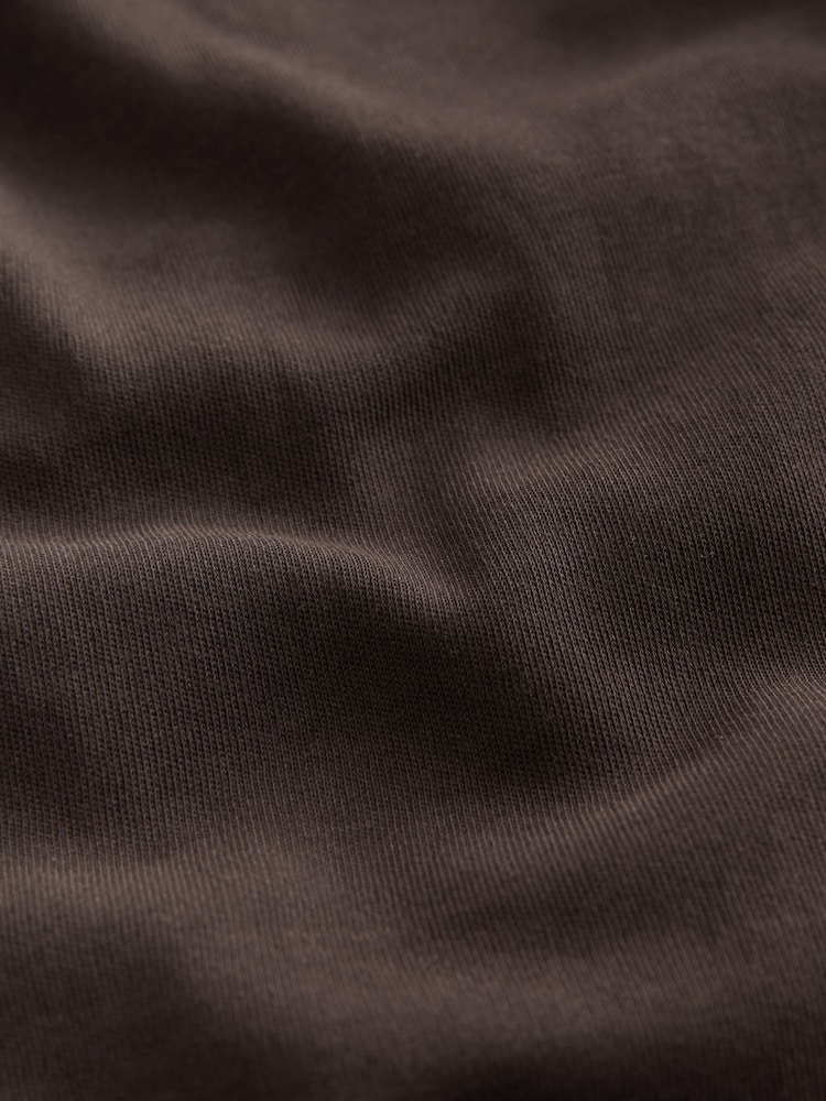 Chocolate Brown Boxy Short Sleeve Crew Neck T-Shirt - Image 7 of 7 Chocolate Brown Boxy Short Sleeve Crew Neck T-Shirt - Image 7 of 7