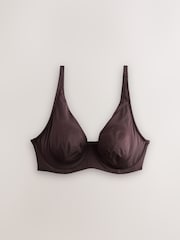 Chocolate/Rust/Cream Non Padded Full Cup DD Microfibre Smoothing Ultimate Comfort T-Shirt Bras 3 Pack - Image 7 of 11