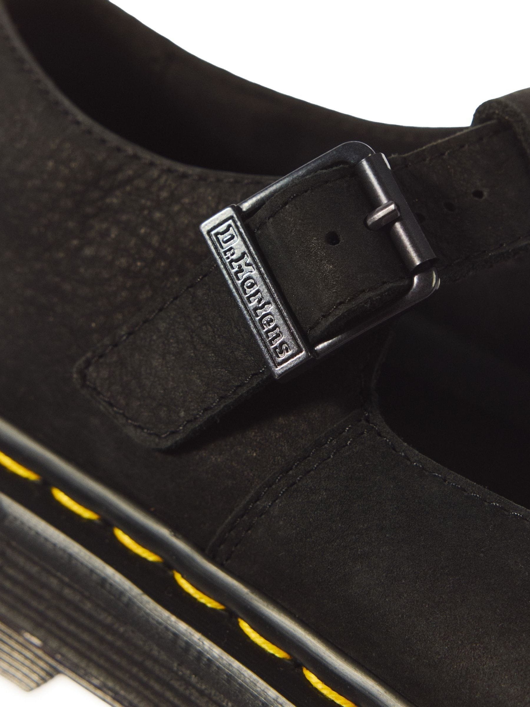 Buy Dr. Martens Black Zebzag Milled Nubuck Mary Jane Shoes from