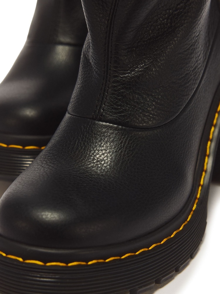 Dr. Martens Black Kasey Lo Pull-On Soft Virginia Boots - Image 6 of 6 Dr. Martens Black Kasey Lo Pull-On Soft Virginia Boots - Image 6 of 6