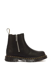 Dr. Martens Black 2976 Alyson Faux Fur Zip WinterGrip Chelsea Boots - Image 1 of 6