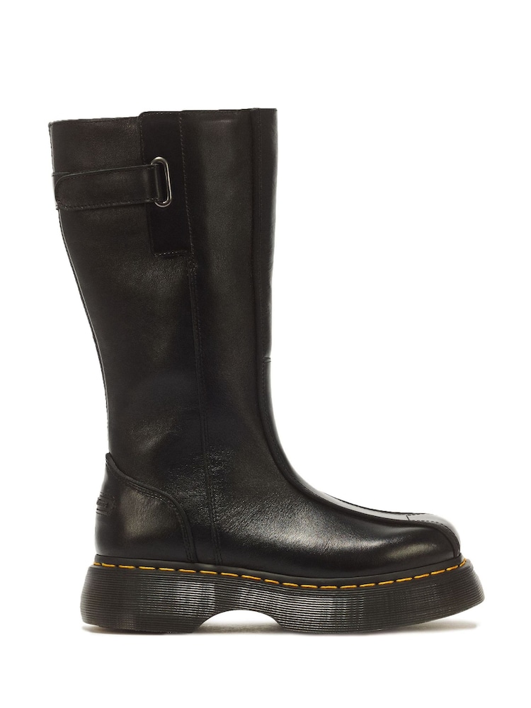 Dr. Martens Black Buzz Hi Milled Gloss High Boots - Image 1 of 6