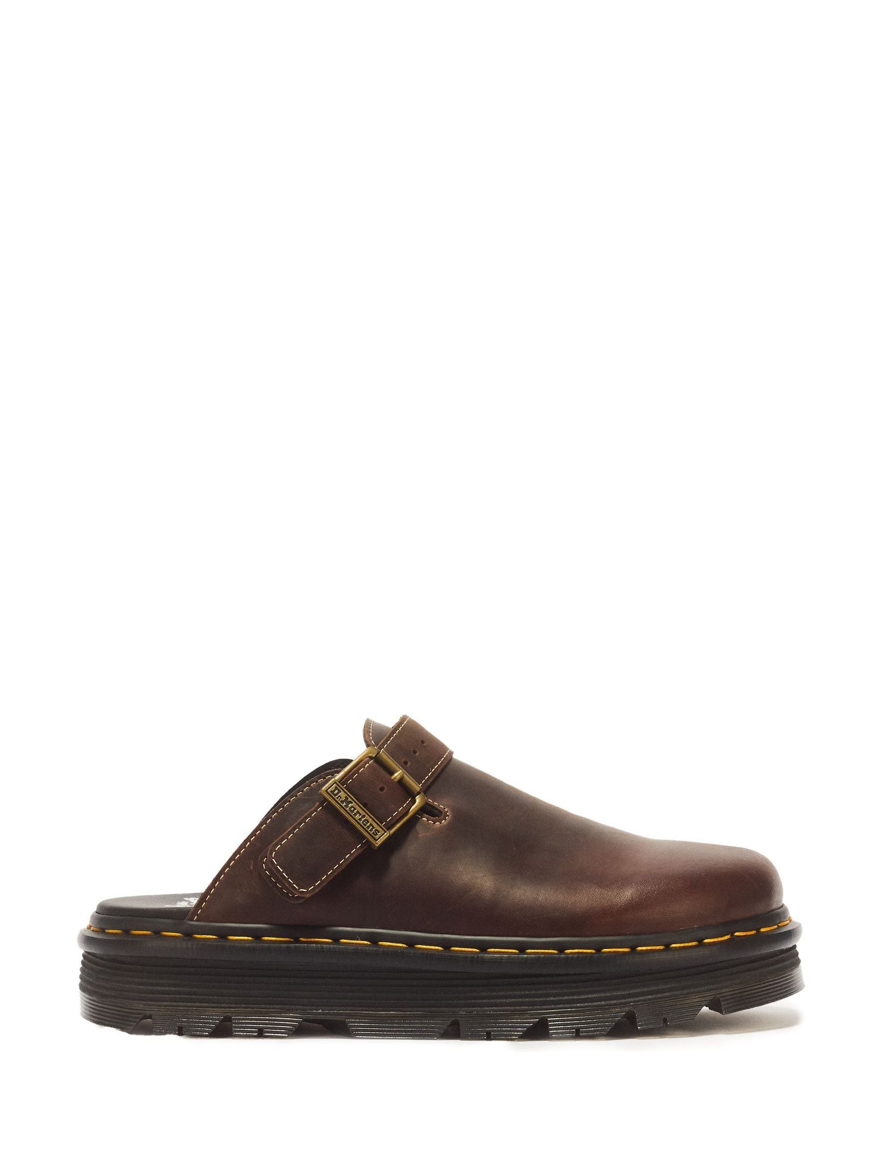 Buy Dr. Martens Brown Zebzag Crazy Horse Leather Mules from Next USA