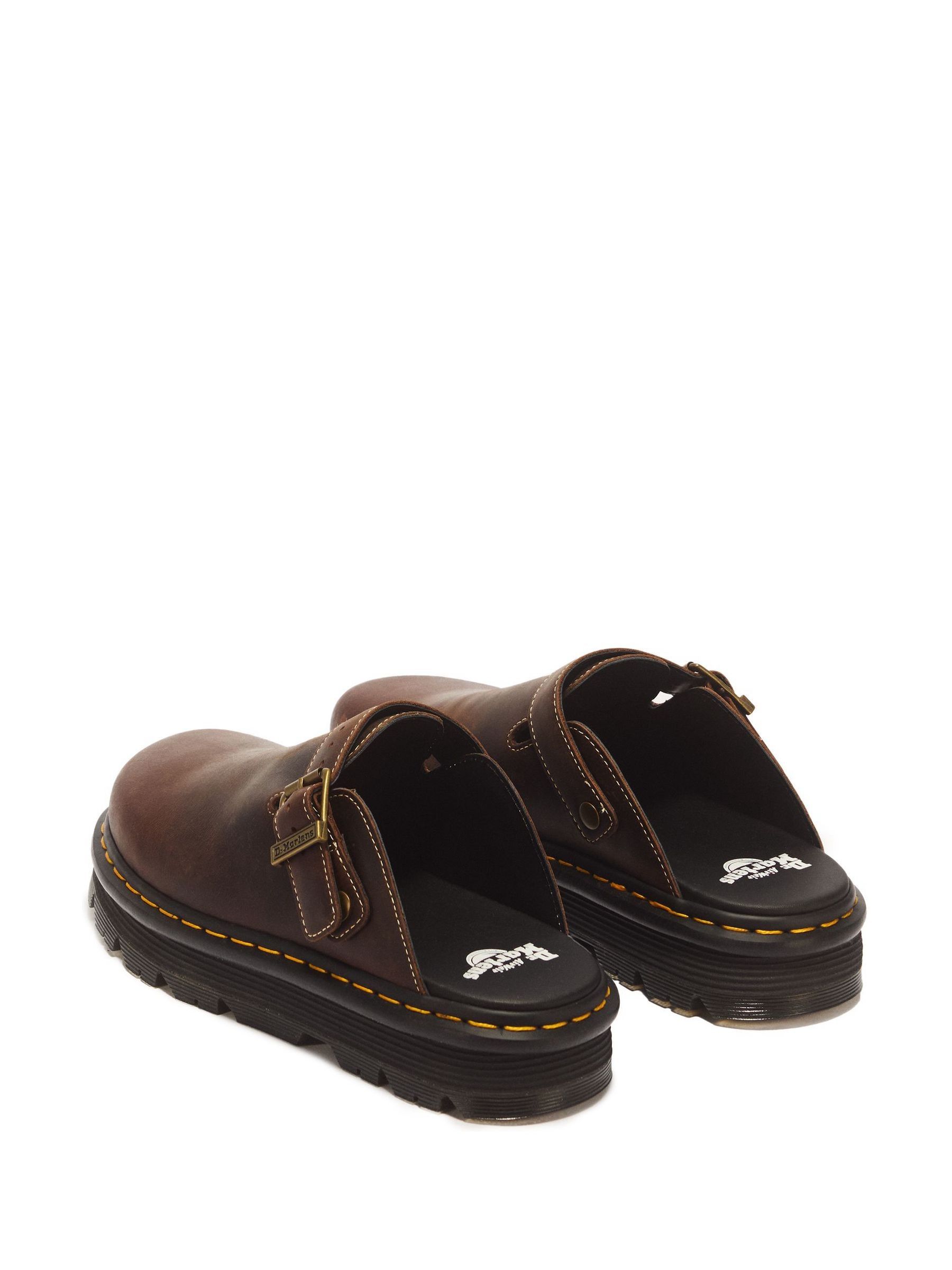 Buy Dr. Martens Brown Zebzag Crazy Horse Leather Mules from Next USA