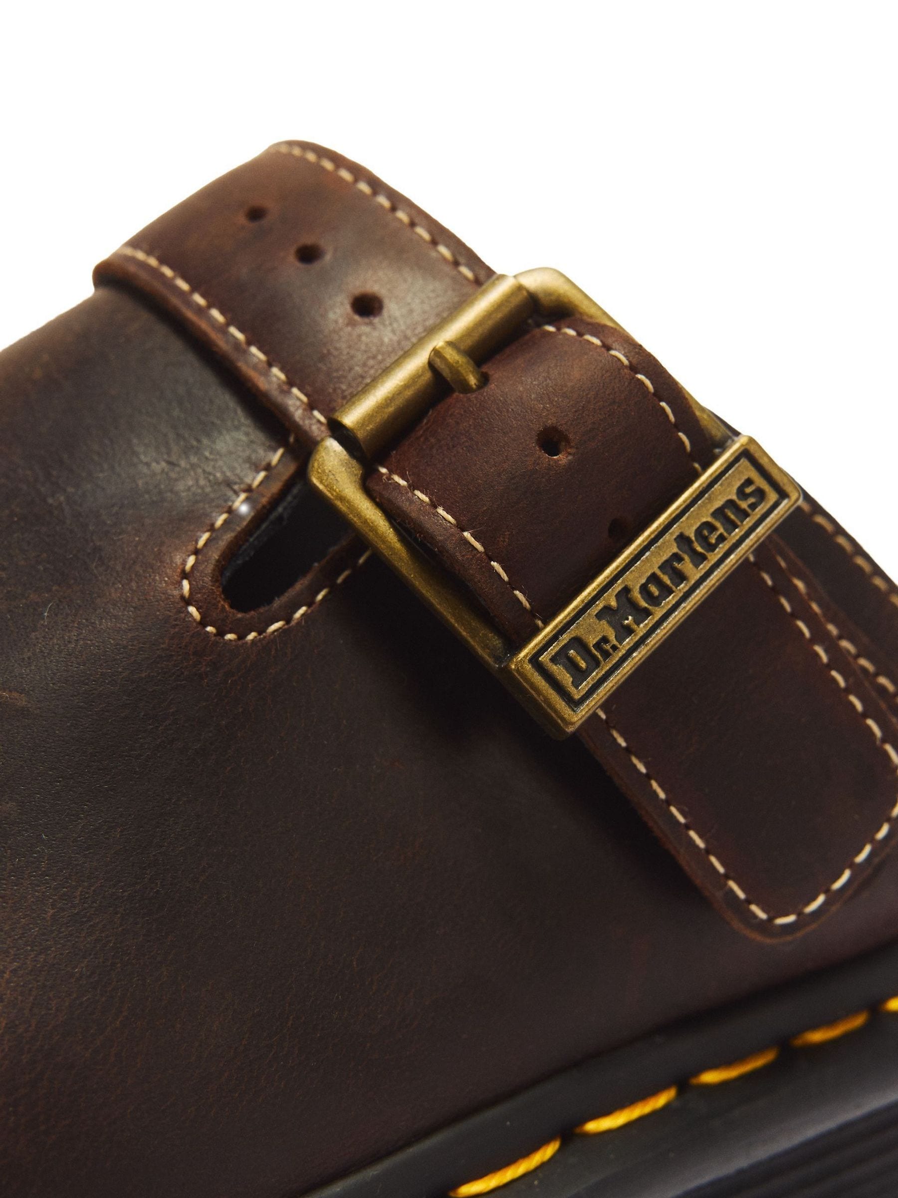 Buy Dr. Martens Brown Zebzag Crazy Horse Leather Mules from Next USA