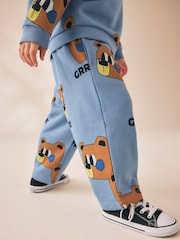 Blue All Over Print Crew Jogger Set (3mths-7yrs) - Image 4 of 4