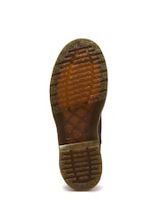 Dr. Martens Red 2976 Leonore II Faux Fur Crazy Horse Chelsea Boots - Image 5 of 5