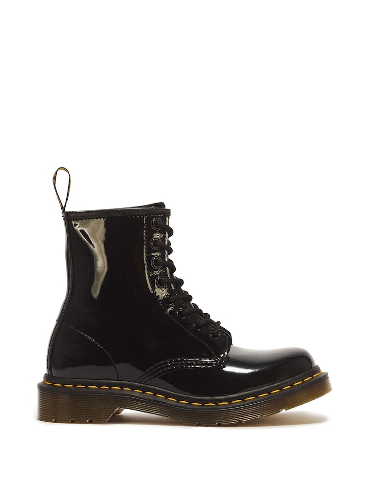 Dr. Martens Black 1460 Patent Leather Lace Up Boots - Image 1 of 6