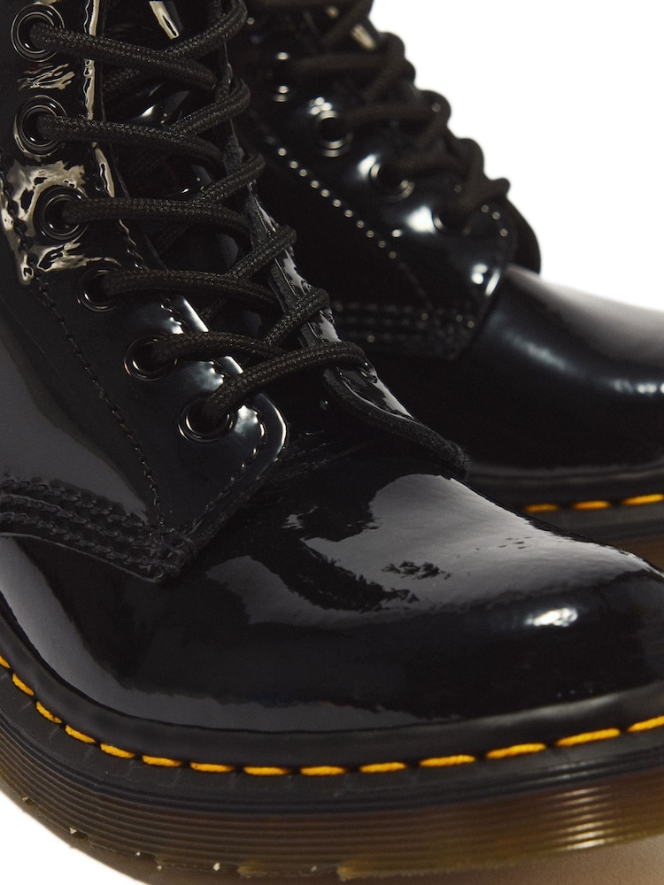 Dr. Martens Black 1460 Patent Leather Lace Up Boots - Image 6 of 6