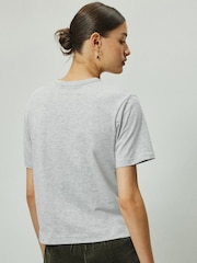 Grey Marl Crew Neck T-Shirt - Image 3 of 4