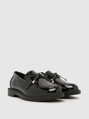 Schuh Black Liking Tassel Bow Loafers - Image 2 of 4