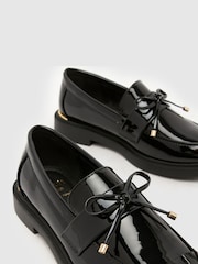 Schuh Black Liking Tassel Bow Loafers - Image 3 of 4