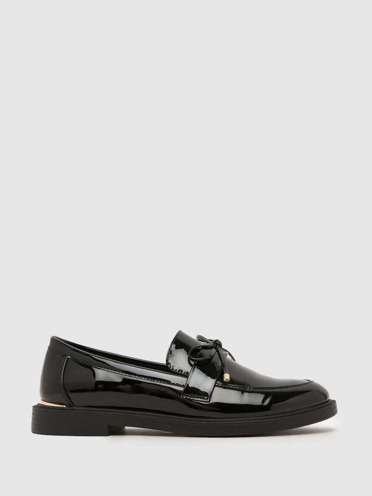 Schuh Black Liking Tassel Bow Loafer - Image 1 of 4