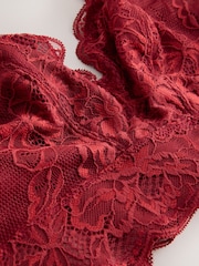 Rust Red Non Padded Non Wire Total Support Lace Bra - Image 6 of 6