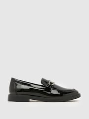 Schuh Black Laura Embellished Loafers - Image 1 of 4