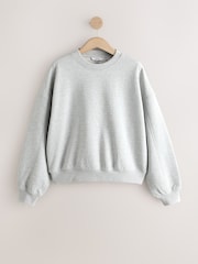 Grey Marl Crew Neck Sweatshirt - Image 6 of 9