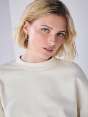 Ecru Crew Neck Sweatshirt - Image 5 of 9