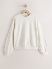 Ecru Crew Neck Sweatshirt - Image 6 of 9