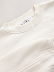 Ecru Crew Neck Sweatshirt - Image 7 of 9