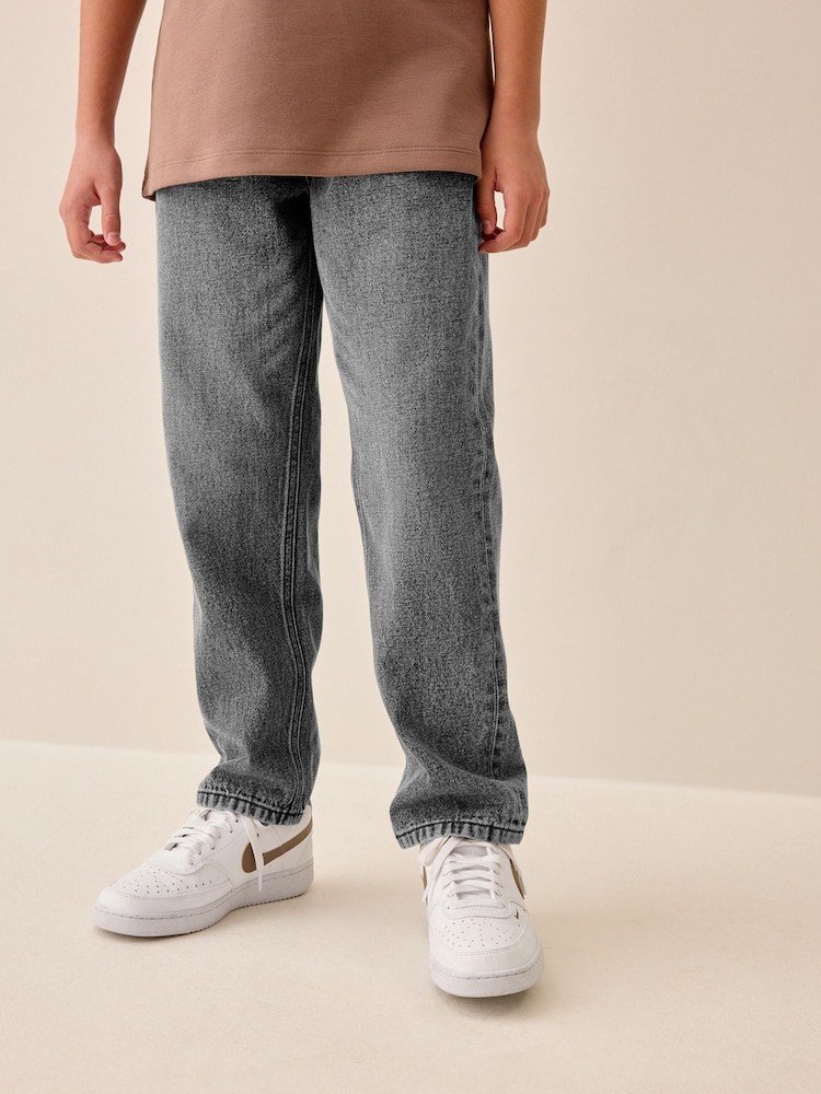 Grey Denim Regular Fit Stretch Jeans (3-16yrs) - Image 1 of 8