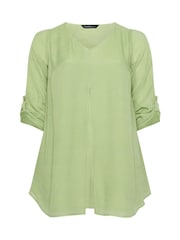 Evans Green Long Sleeve Double Layer Tunic - Image 2 of 2