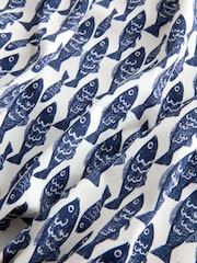 Cream/Navy Blue Sardine Gathered Tummy Control Bandeau Swimsuit - Image 21 of 21