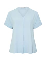Evans Blue Short Sleeve Notch Neck Airflow Top - Image 5 of 5