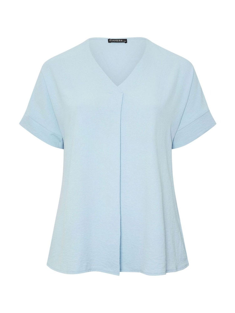Evans Blue Short Sleeve Notch Neck Airflow Top - Image 5 of 5