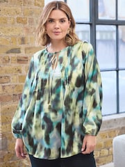 Evans Green Pintuck Detail Boho Top - Image 1 of 2