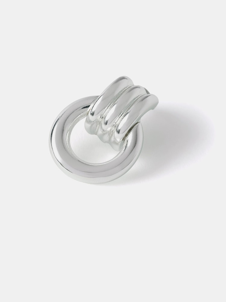 Srebrno - Minđuše sa obručem od Mint Velvet - Slika 6 od 6